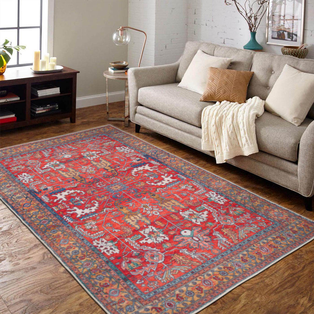 ‎Polyester Faux Wool Printed Carpet